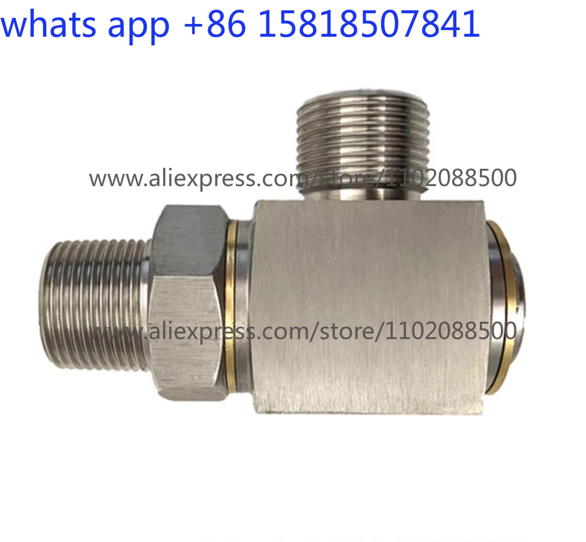 

Stainless steel high pressure right angle internal and external thread connection hydraulic 360 degree universal joint