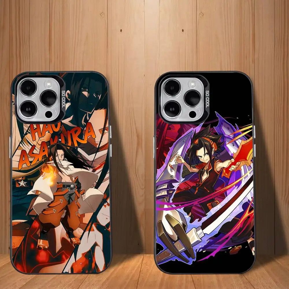 

S-Shaman K-King Anime Phone Case For iPhone 17,16,15,14,13,12,11,Mini,Pro,SE,MAX White Matte Shockproof Cover