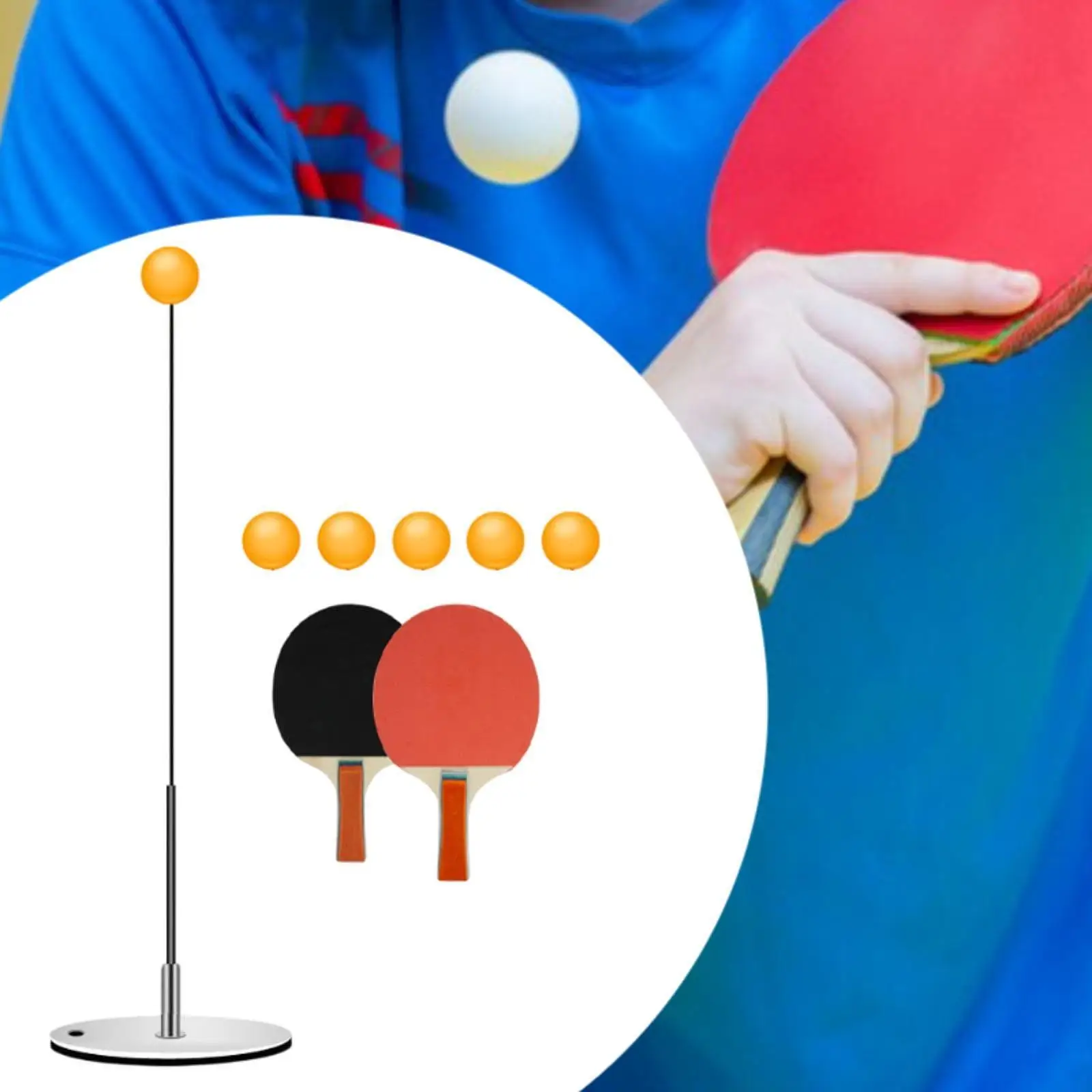 

Table Tennis Trainer Set Equipment Multifunctional Stable Professional Table Tennis Training Device for All Skill Levels