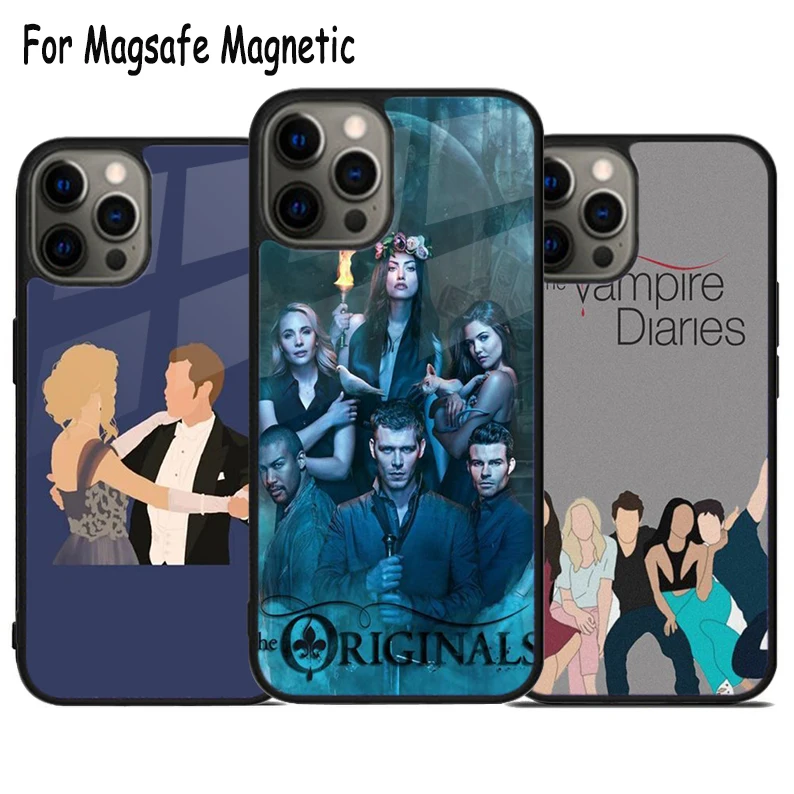 The Vampire Diaries Wireless Charge Magsafe Phone Case For iPhone 15 16 14 13 11 12 Pro Max Plus Magnetic Bumper Cover