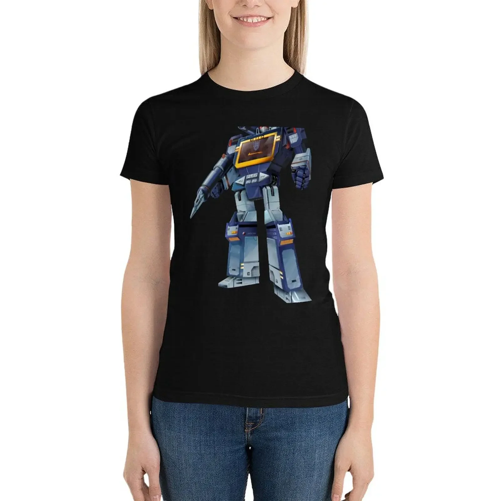 Masterpiece Soundwave (Transparent Background) Revised T-Shirt korean fashion cute tops womans clothing