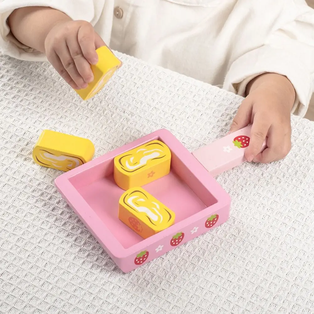 Simulazione in legno Giocattoli alimentari Casa da gioco Cucina Gioco di ruolo Tteokbokki Giocattoli modello Cucina cognitiva Montessori Finta