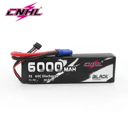 CNHL Lipo Battery 11.1V 3S 6000mAh 65C Black Series With EC5 Plug For Airplane Helicopter Vehicles Car Boat Truggy Buggy