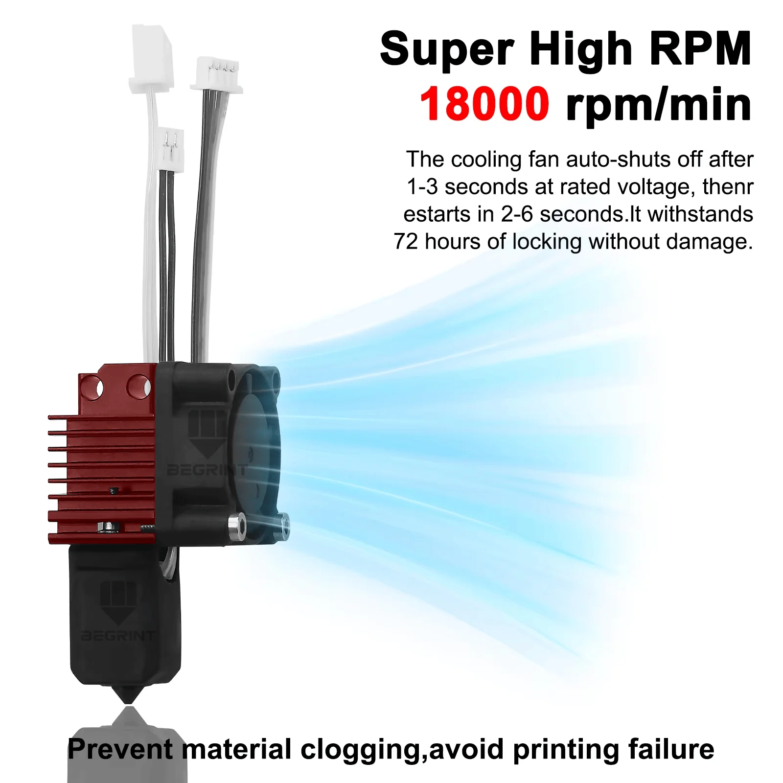 TZ 2.0 Performance Hotend for Bambu Lab P1P/P1S/X1/X1C, Drop-in Replacement with 2510 Cooling Fan - No Assembly Needed