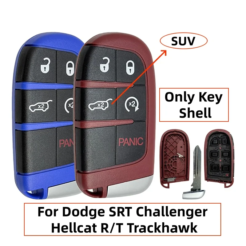 

Сменный корпус ключа с 5 кнопками для Dodge SRT Challenger Hellcat Redeye Widebody R/T Scat Pack 392 HEMI DAYTONA VIPER Trackhawk
