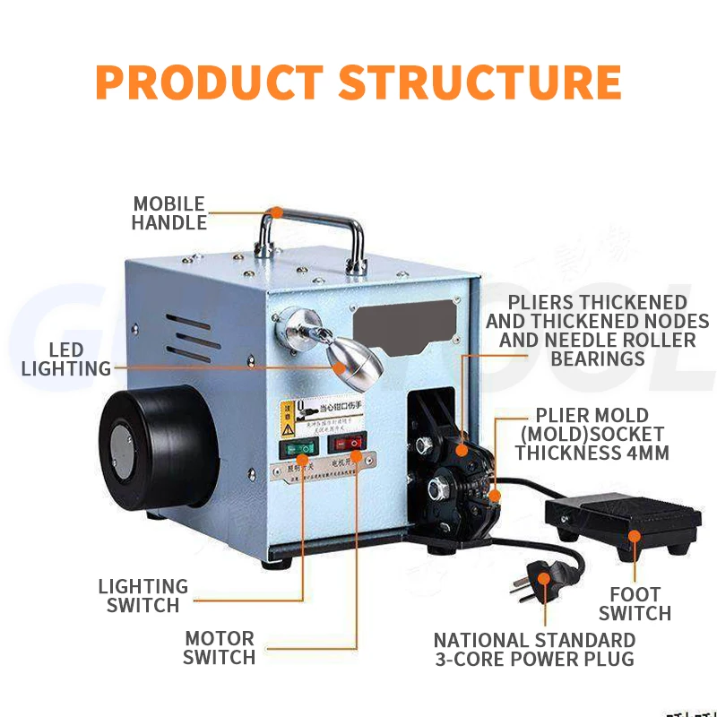 Electric Crimping Pliers Automatic Cold Crimping Terminal Crimping Machine Crimping Machine Pneumatic Crimping Pliers With Crimp