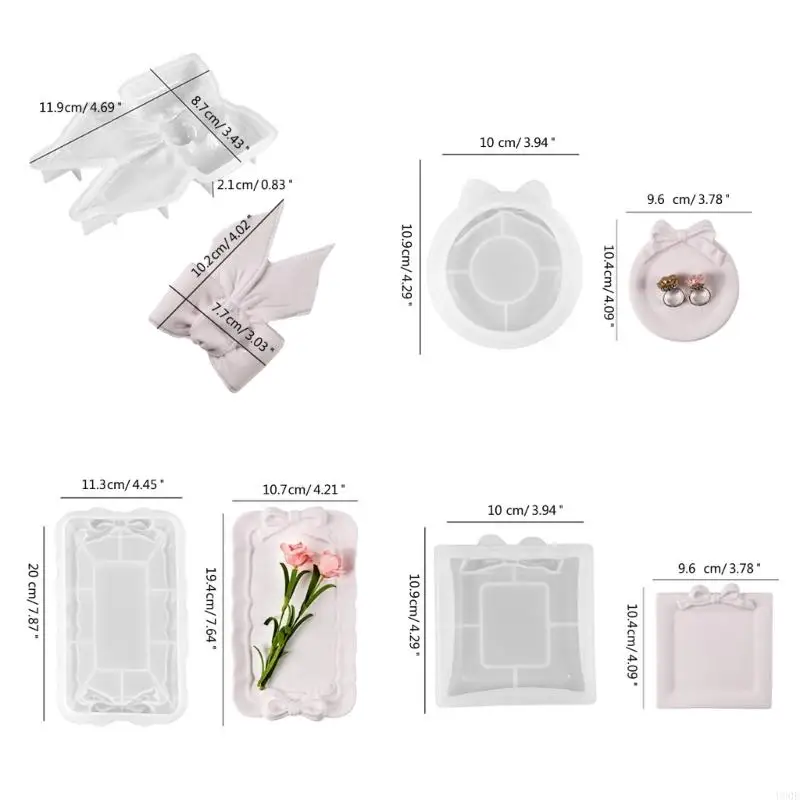 U90E Bowknot Storage Tray Mould Mould Displan