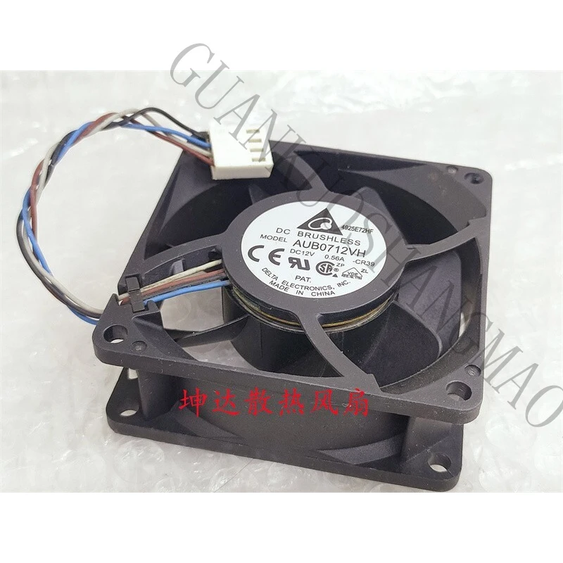 HJY 1-piece Delta fan AUB0712VH-CR39 DC 12V 0.56A 7025 7CM 4-wire cooling fan