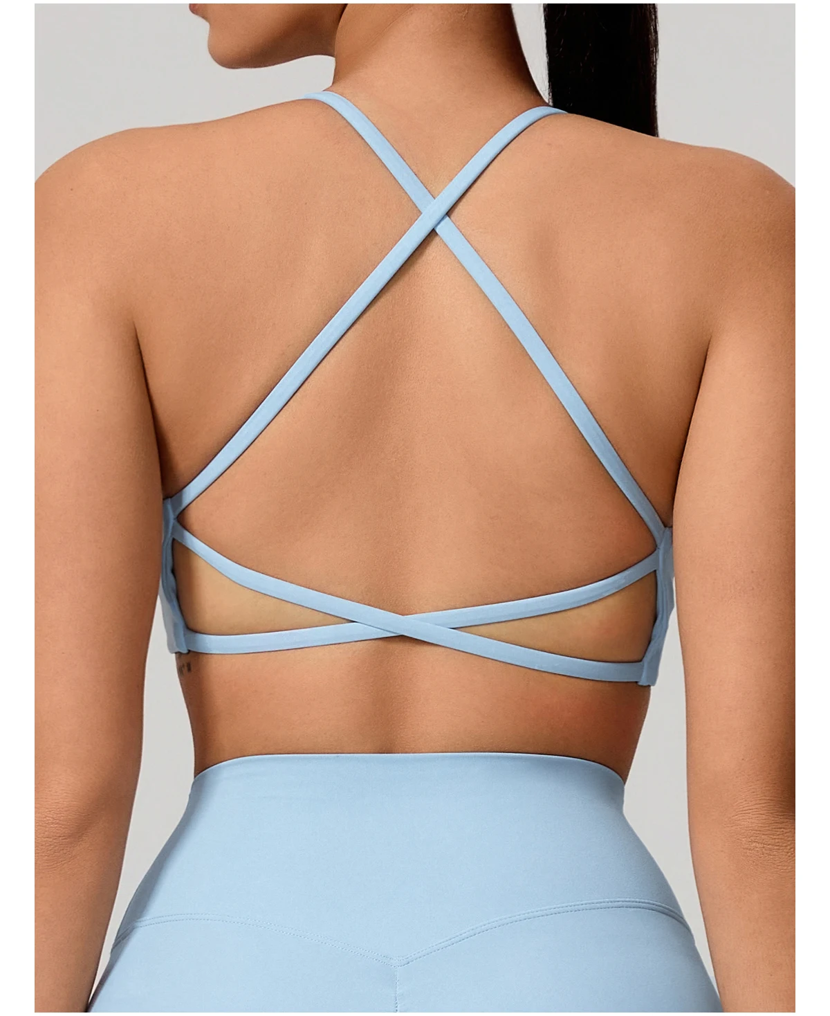 Hearuisavy Sommer Sexy Gym-Top für Damen, Lauf-BH mit Rückenkreuzung, Yoga-BH, Sport-BH, atmungsaktive Push-Up-Unterwäsche, Fitness-Workout-Top – Detail 17