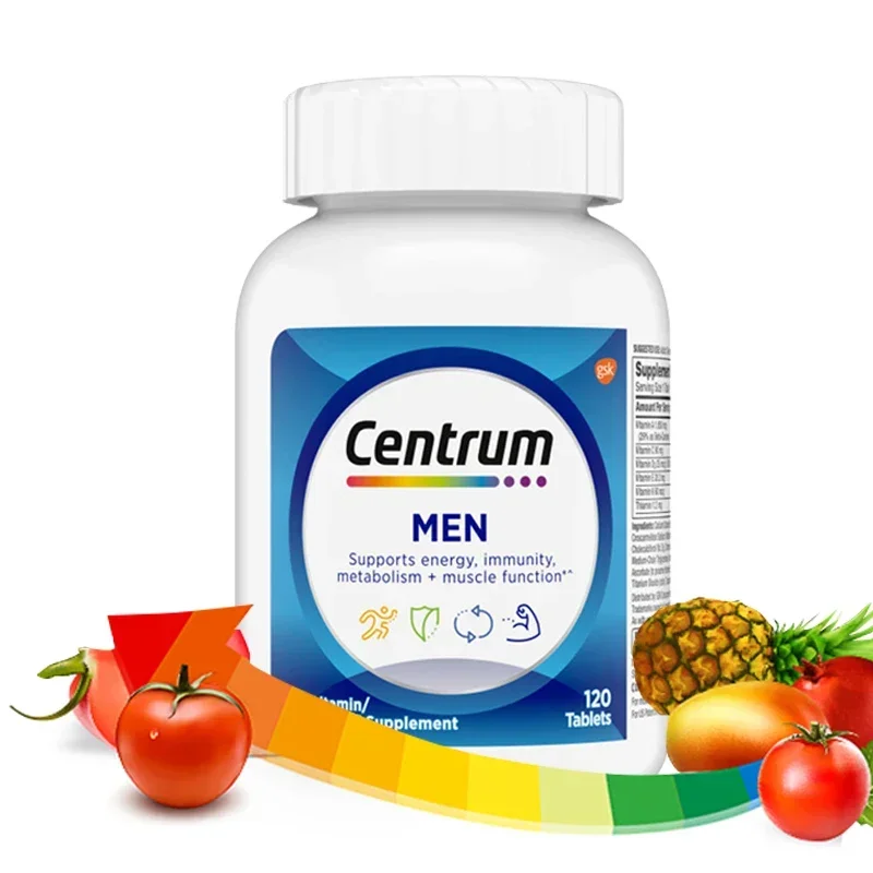 120 capsules Centrum 120 capsules, men's vitamin mineral B dietary supplement with lycopene