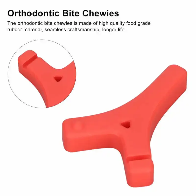 

Orthodontic Bite Chewies Y Shaped Prevent Face Distortion Safe Harmless Rubber Dental Aligner Chewies Seate Retainer Orthodontic