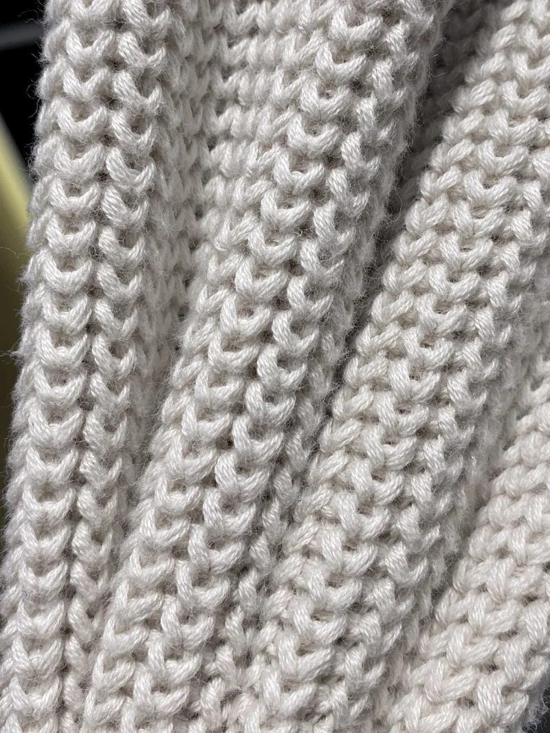 

mat Men's Knitted Sweater Coat Double Zipper Pure Cotton Waed Warmth Faion Urban Sle Long Sve Coat