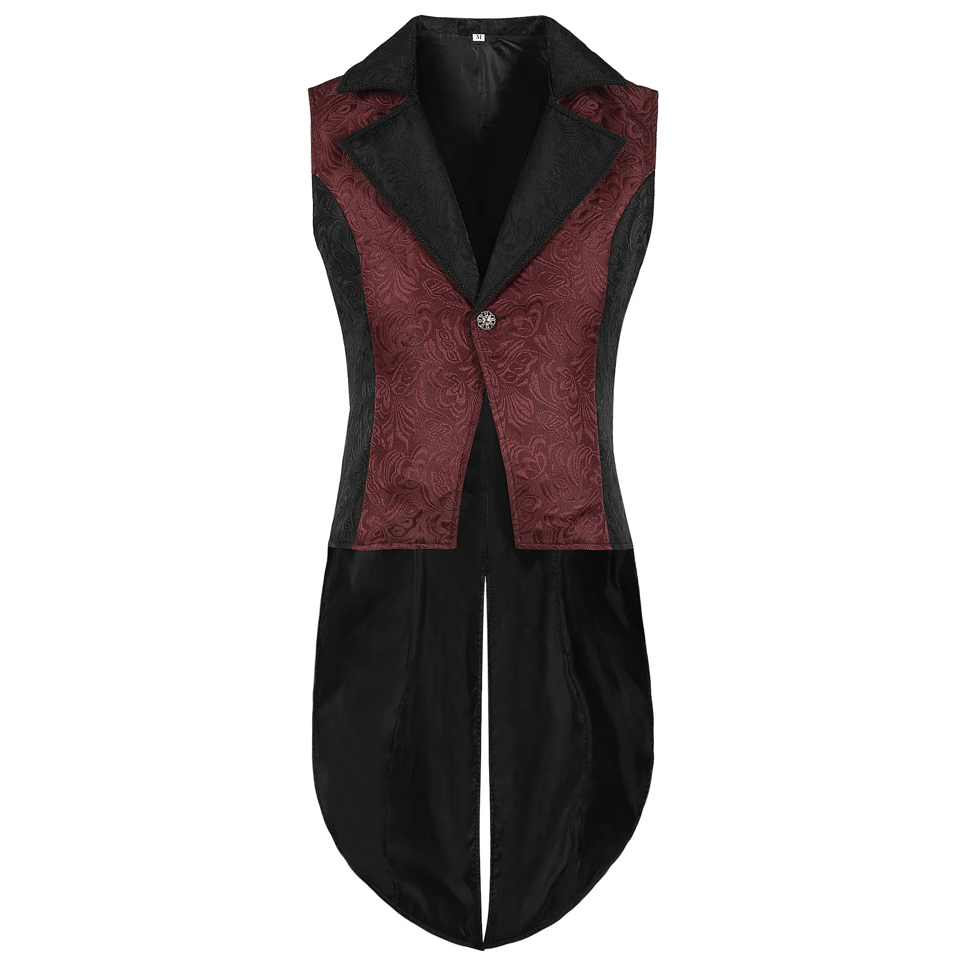 Costume da uomo medievale Sle Svel Vest loween Outfit Retro M Modello Nessuna precisione del periodo delle braccia oulder