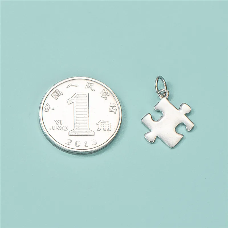 TrustDavis Real 925 Sterling Silver Fashion Creative Puzzle Charm Pendant Handmade DIY Accessories Fine Jewelry Wholesale HY429