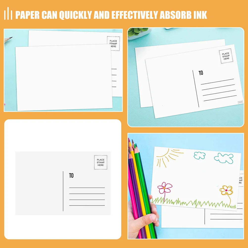 بطاقات بريدية فارغة قابلة للكتابة 10 قطعة مجموعة بطاقات المعايدة لرسائل الأعمال الشخصية بطاقات بريدية ذاتية الصنع بطاقات ورقية صغيرة السائبة