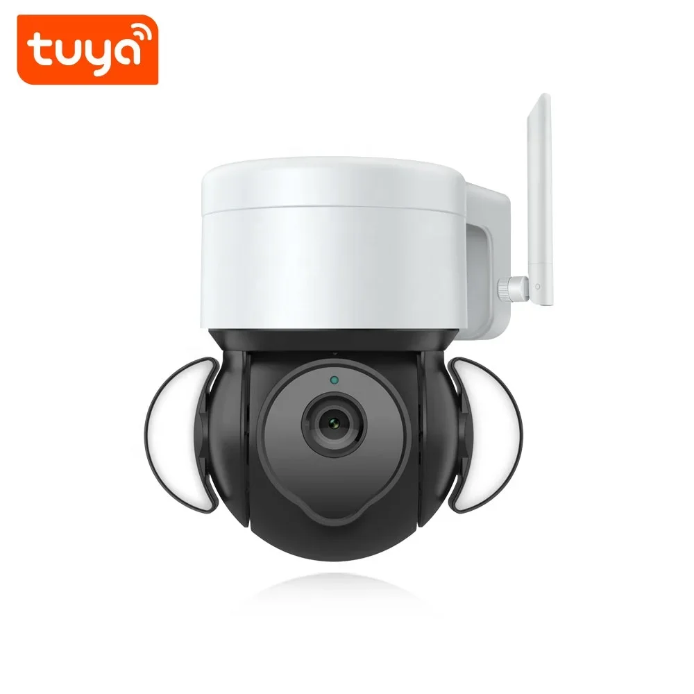 

China Easy Install Waterproof Tuya Smart Wifi 3.0MP 1.5'' Mini PTZ Floodlight Camera Work With NVR PST-426-Pro