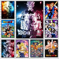 Vintage Classic Japanese Anime Canvas Prints Art Poster Dragon Ball Z Figures Majin Buu Beerus Home Room Bar Wall Decor Painting
