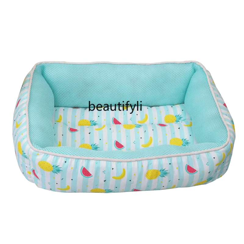 

zq Summer Cool Fabric Pet Pad Cat Cool Pad Kennel Ice Pad for Dog Pet Cooling Cat Nest