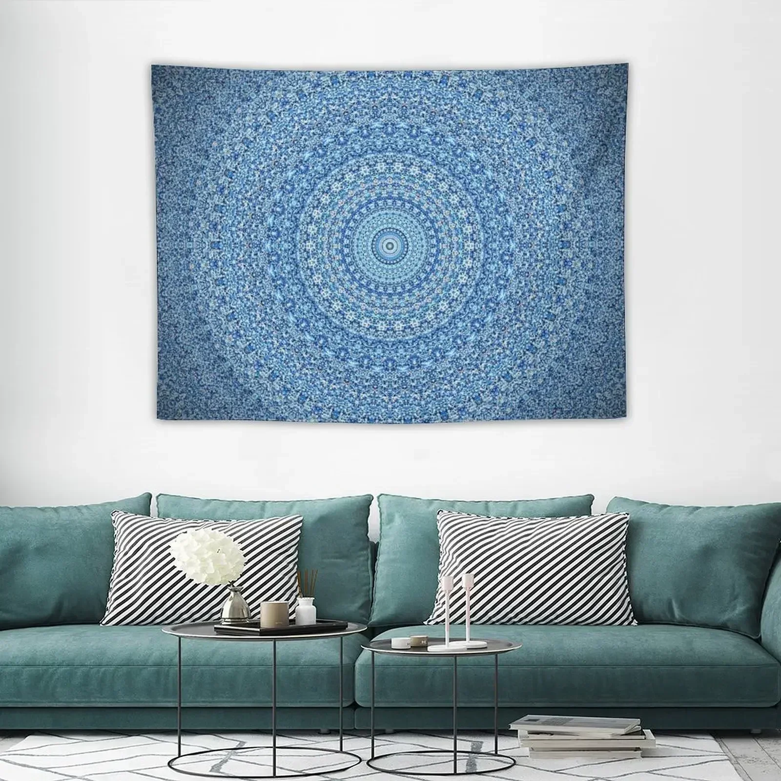 

Mandala Pattern, Blue Tapestry Anime Decor Things To The Room Wall Decoration Tapestry