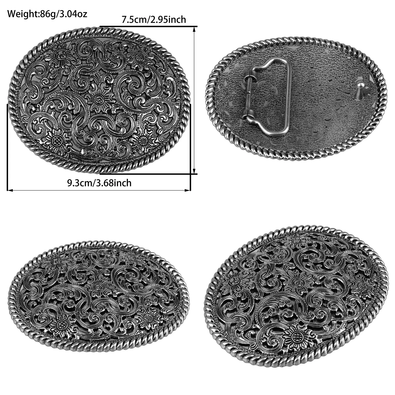 くり抜き模様ベルトバックル YonbaoDY K414