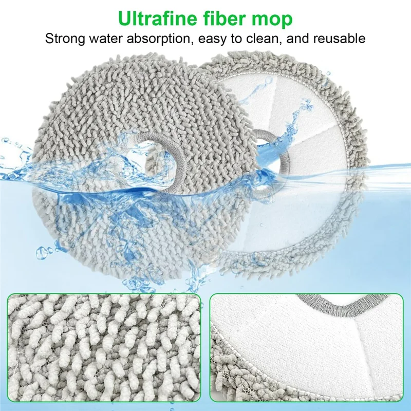 

For Ecovacs Deebot T20 Omni Robot Vacuum Cleaners Main Side Brushes HEPA Filters Mop Cloth Dust Bags Replacement Parts