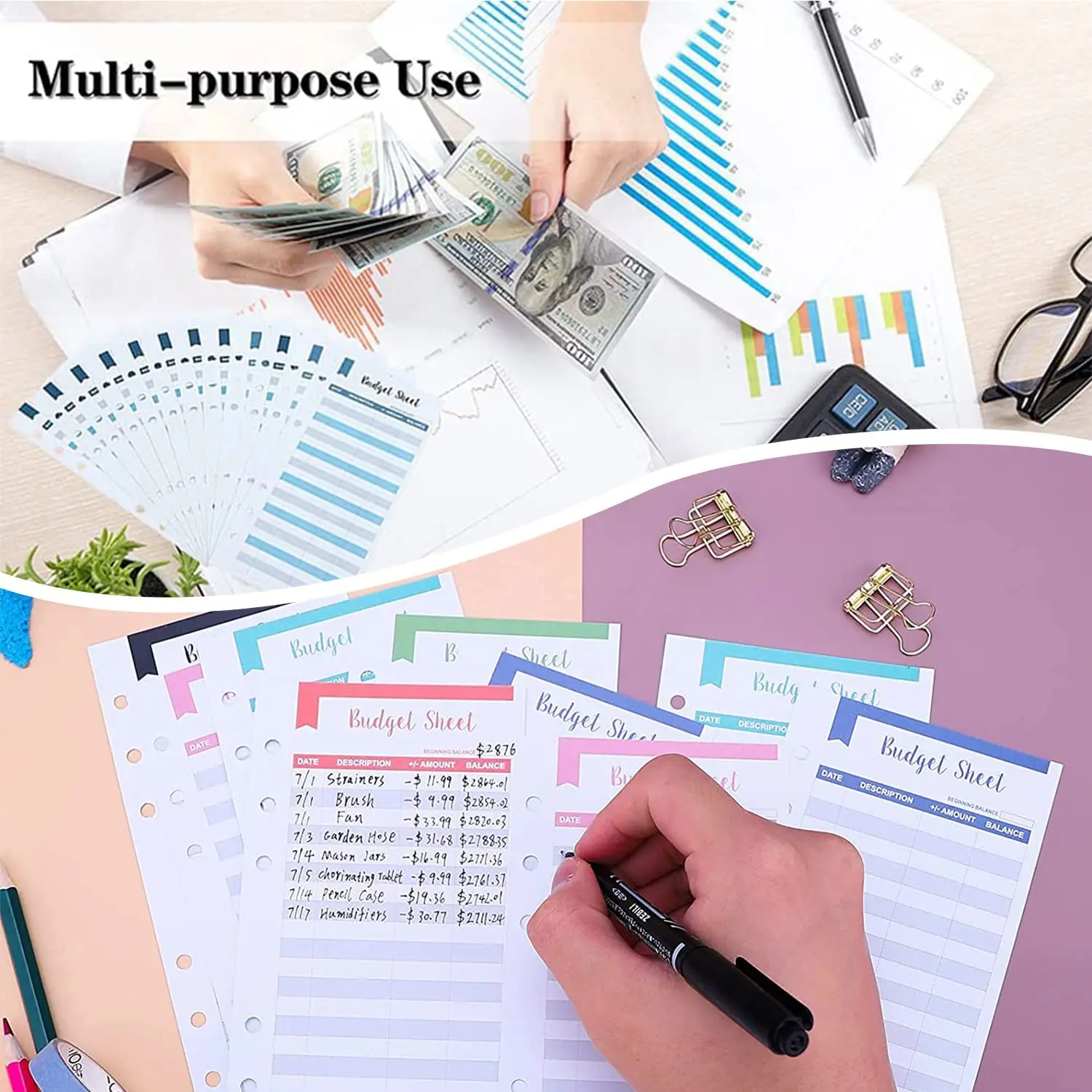 A6 Budget Bindmiddel Notebook Planner Organizer Met Cash Enveloppen Zakken Budget Lakens En Label Stickers Voor Geld Besparen Dagboek