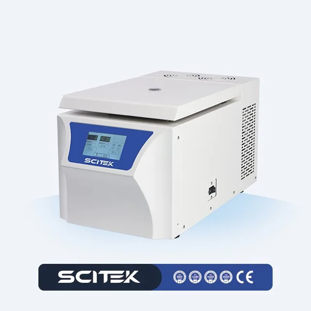 6x50ml Benchtop Low Speed Laboratory Centrifuge Hospital Grade 5120xg RCF 58dBA Noise Maintenance-Free Brushless DC