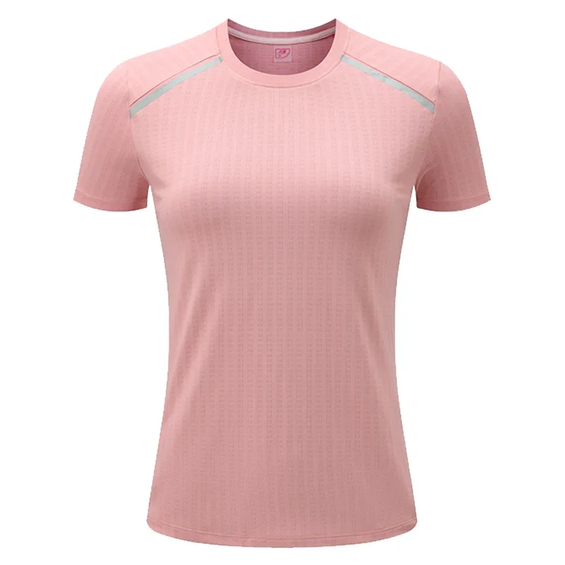 Camiseta deportiva de manga corta para mujer, ropa para correr, Maratón, gimnasio, Fitness, Yoga, Dry Fit