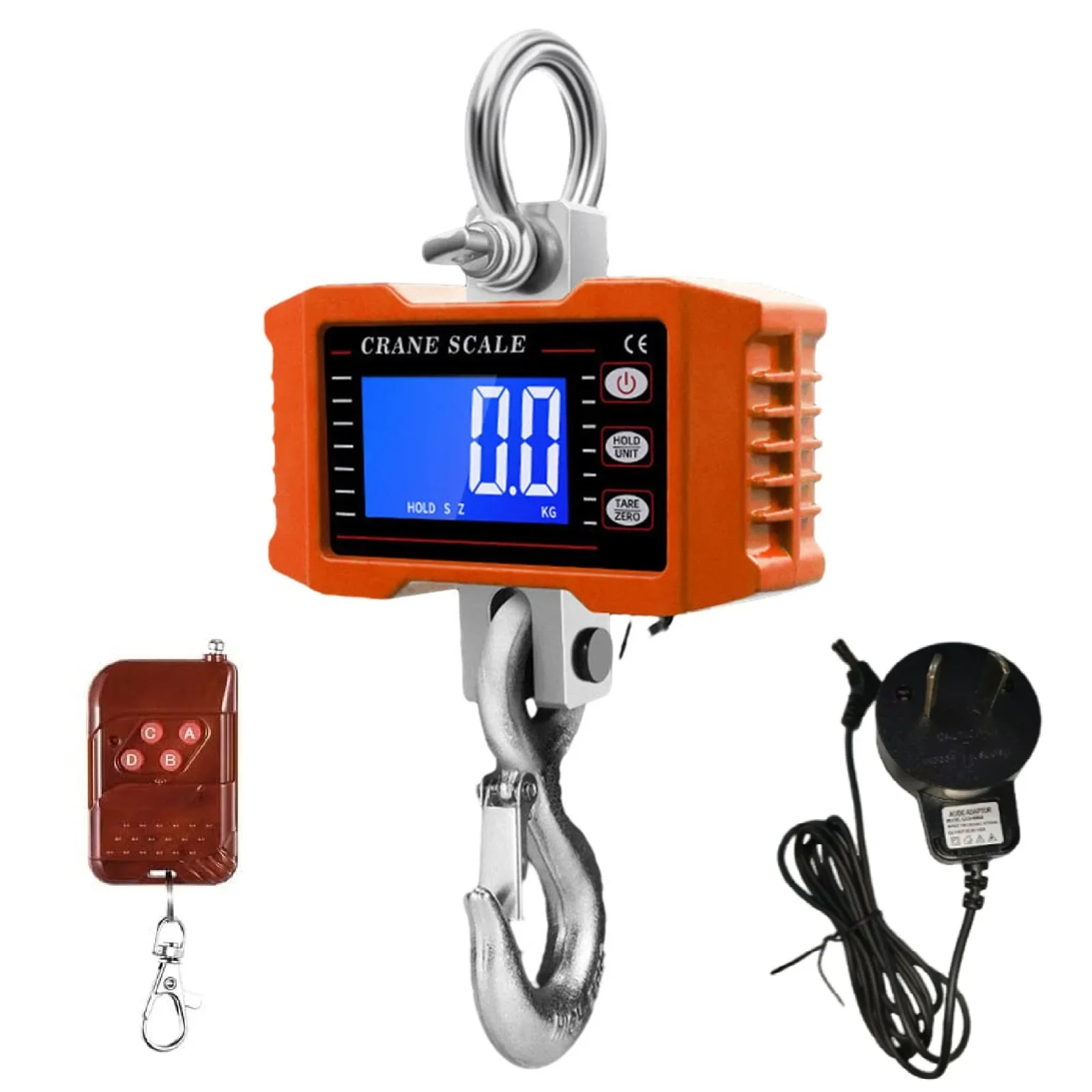 

Industrial Hanging Weighing Scale 1500kg Rechargeable Digital Tool with Thickened Steel Hooks for Enhanced Safety