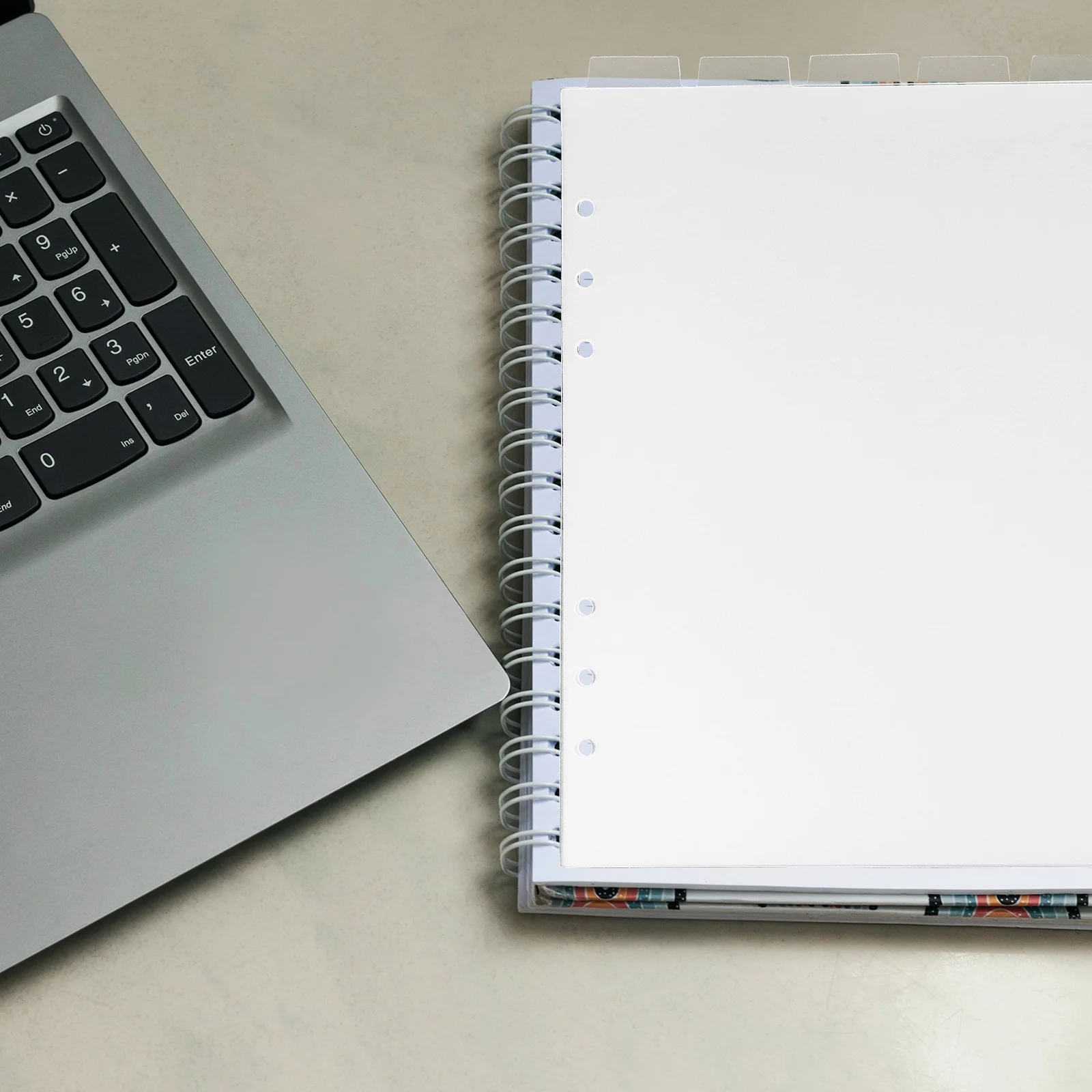 A5 Notebook Partition Baffle Detachable Binder Tabs Accessory Label Dividers Pvc Page Index Office