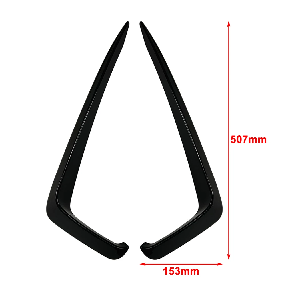 2Pcs Car Front Bumper Fog  Light Eyebrow Eyelid Cover Trim Decoration For VW Jetta MK7 2019 2020 2021