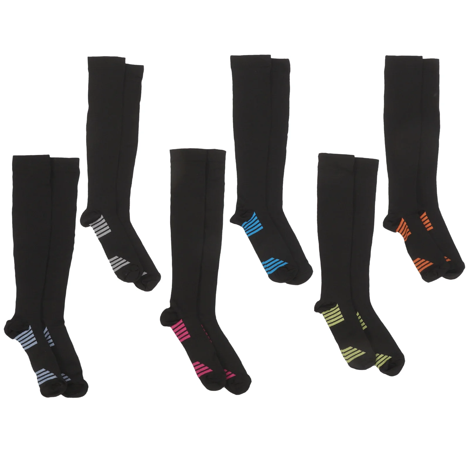 6 Pairs Sports Socks Running Warm for Winter Outdoor Roller Skating Long Barrel Ordinary