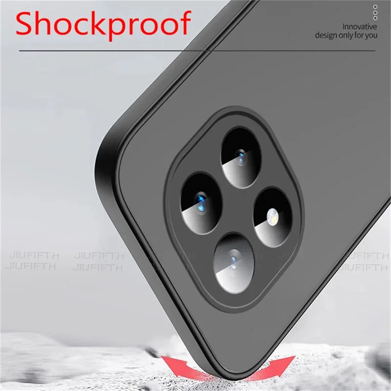 Shockproof Armor Luxury Matte Case For Xiaomi Redmi Note 14 13 12 11 10 9 8 Pro Plus 5G 4G Soft TPU Bumper Clear Hard PC Cover