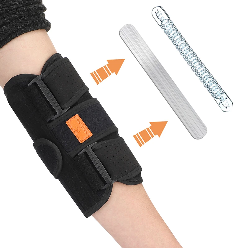 Hand Elbow Support Strap Fixed Joint Arthritis Fracture Stabilizer Braces Strap Upper Arm Splint Protect Adjustable Elbow Guard
