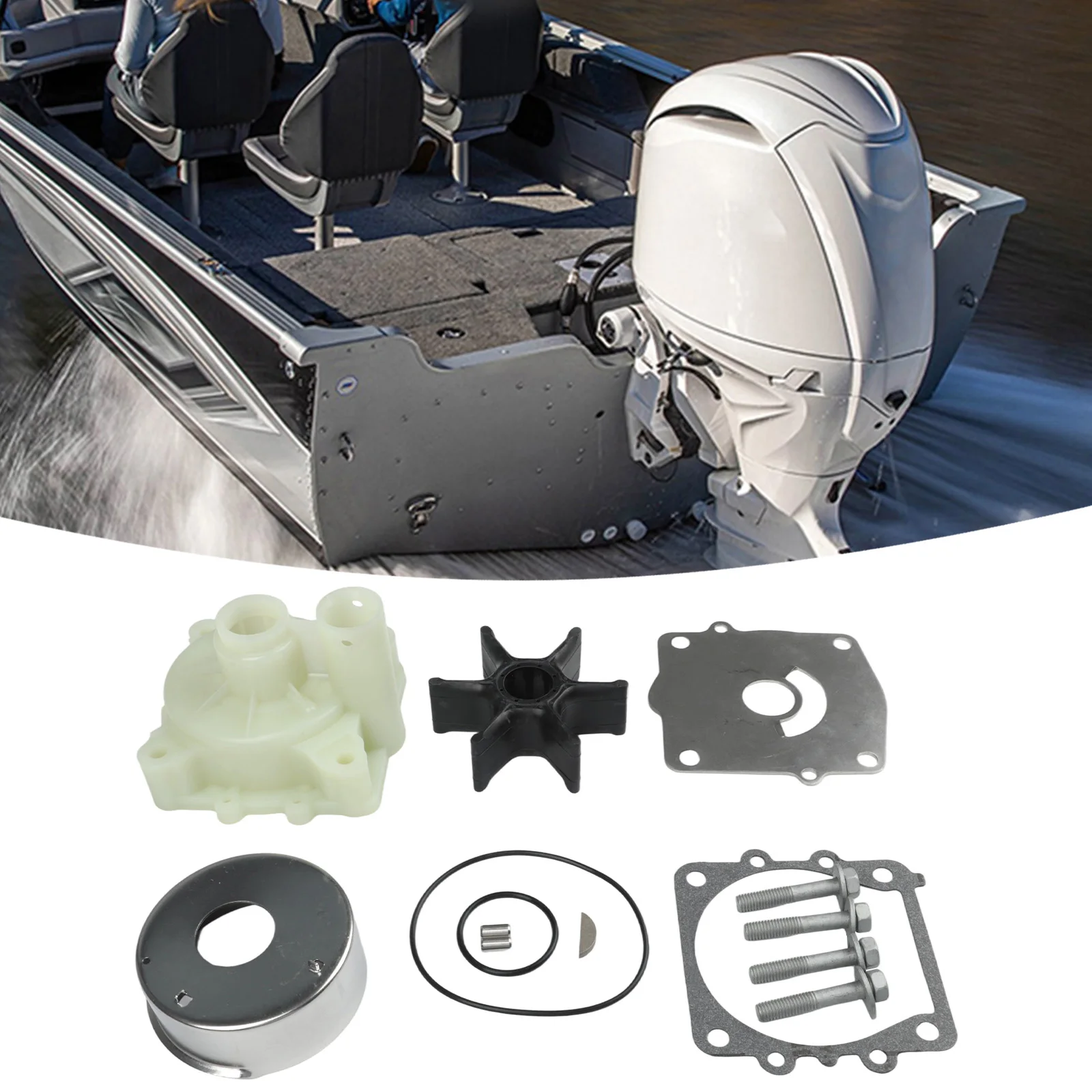 Marine Engine Cooling Accessory Repair Kit Outboard Motor Repair Water Pump Kit Efficient Maintenance Complete Repair Kit