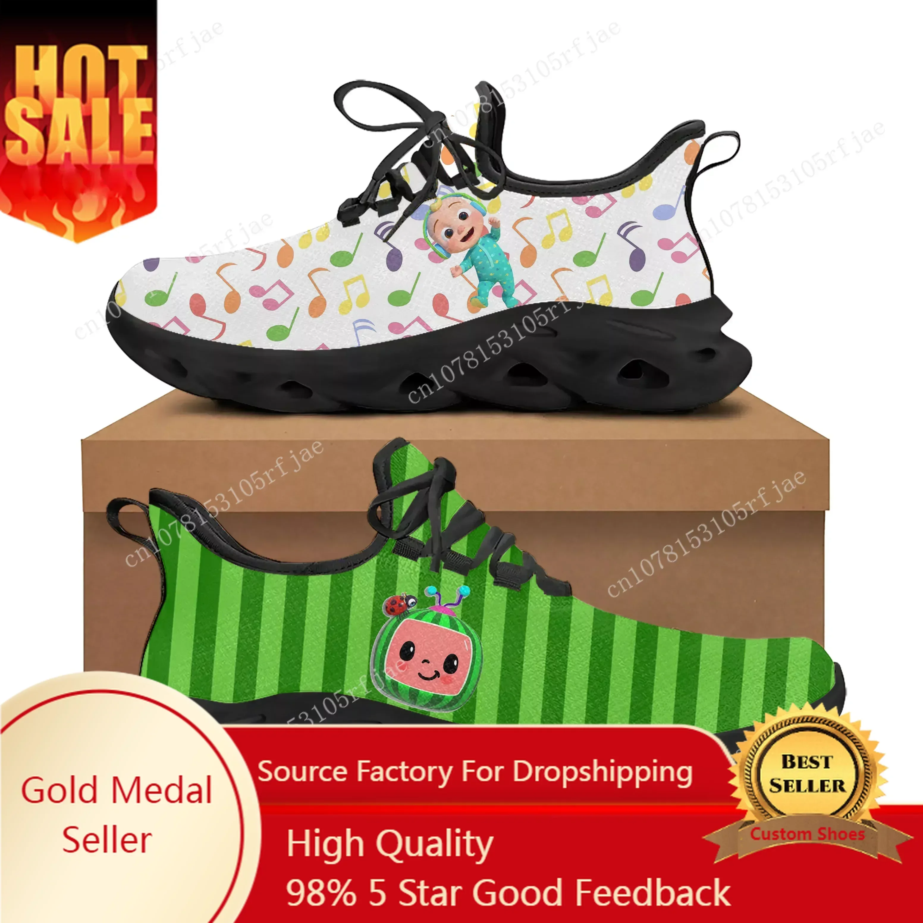 

M-Melon Flats Sneakers Men Women JJ B-Baby Sports Running Shoe High Quality Sneaker Lace Up Mesh Footwear Tailor-made Shoe Black