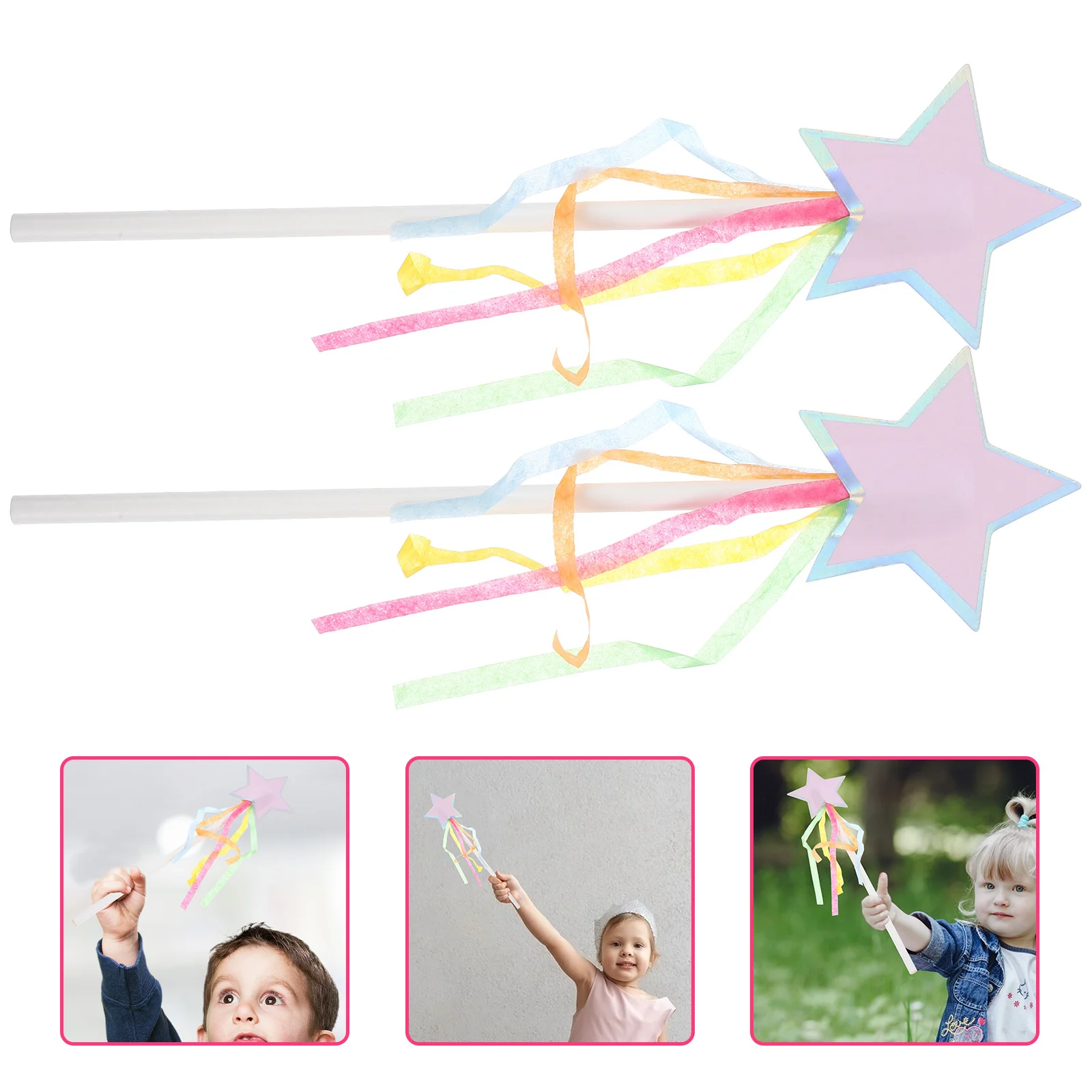 

8 шт., палочки звездной феи, бумажный материал, изысканное мастерство, легкий реквизит для выступления на сцене, вечерние палочки звездной феи