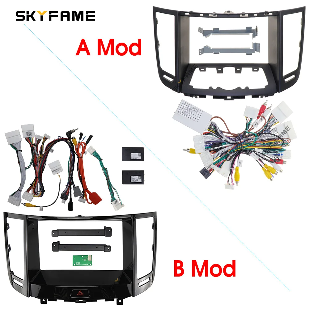 

SKYFAME автомобильная рамка, адаптер для фасции, декодер Canbus Box, Android радиоприемник, комплект панели для установки приборной панели для Infiniti FX35 FX37 FX50 QX70