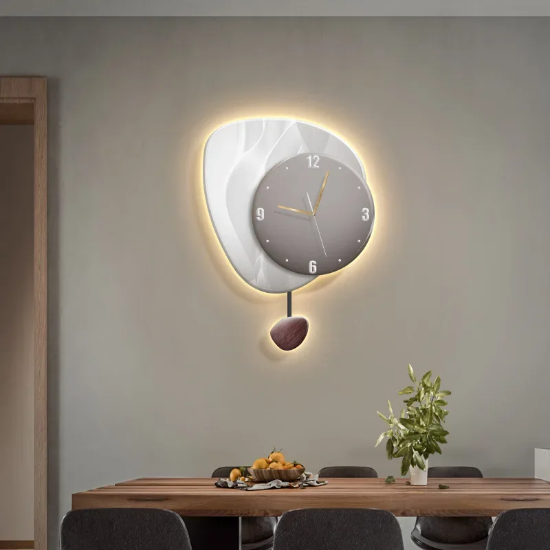 Time comes and goes, dining room decorative painting, dining room with clock hanging painting, living room creative clock