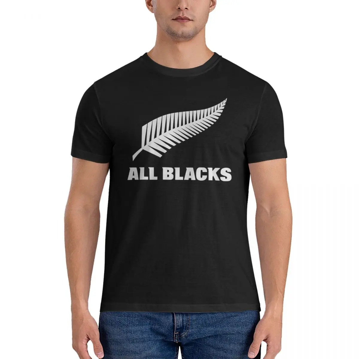 All Blacks Rugby Hat Autumn Winter T-Shirt for Men Cotton Oversized T Shirts Men's Tees Short O-Neck Summer Clothes Tops S-6XL