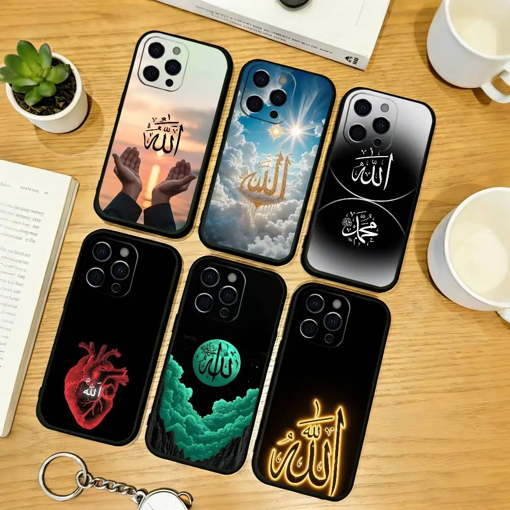 

Allah Phone Case Silicone Soft For IPhone 17 16 15 14 13 12 11 X XR Plus Pro Max Plus