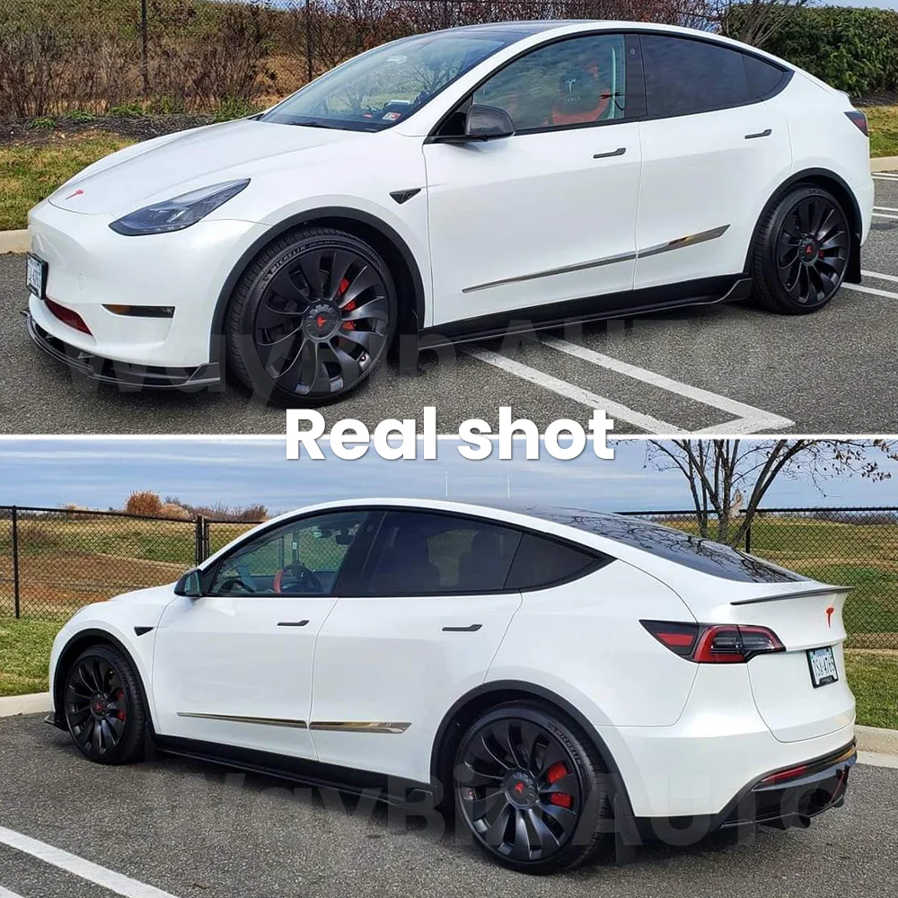 Equator For Tesla Model Y 2020- 2023 Body Kits Wolf Sport Rear Diffuser Side Skirt Spoiler Bumper Lip Tesla 2023 2024 Tuning