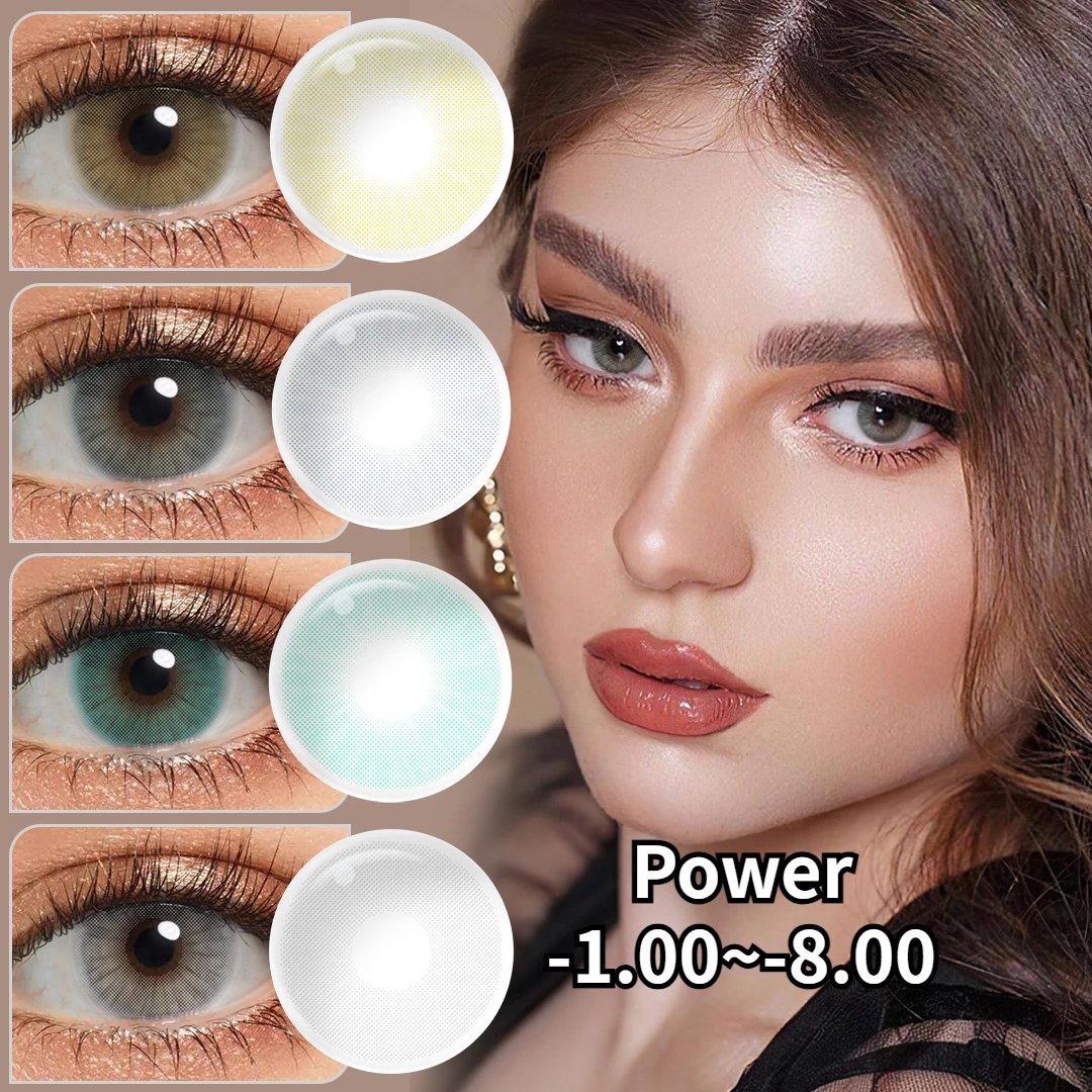 1 Pair Natural Color Contact Lenses for Eyes Colored Contacts Beautiful Pupil Eyes Cosmetics Eye Color Lenses Colored Pupils