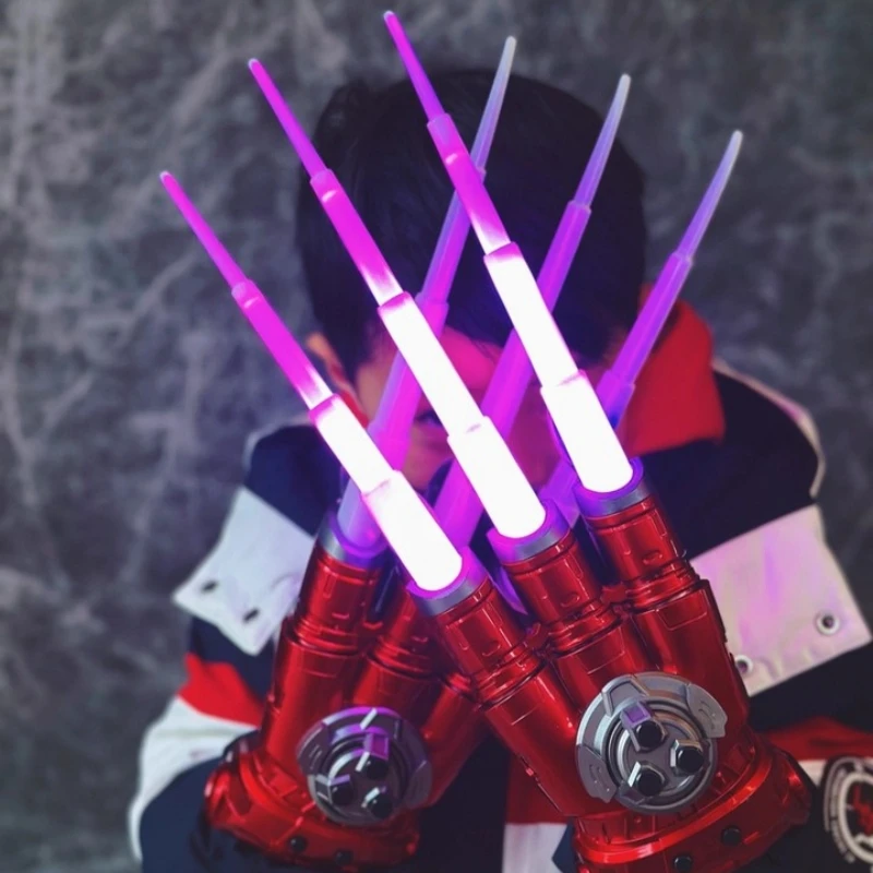 

In Stock Newest Light-Up Wolf Claw Retractable Laser Sword Toy Flint Glowing Effects Perfect Holiday Surprise Gift for Kids Boys