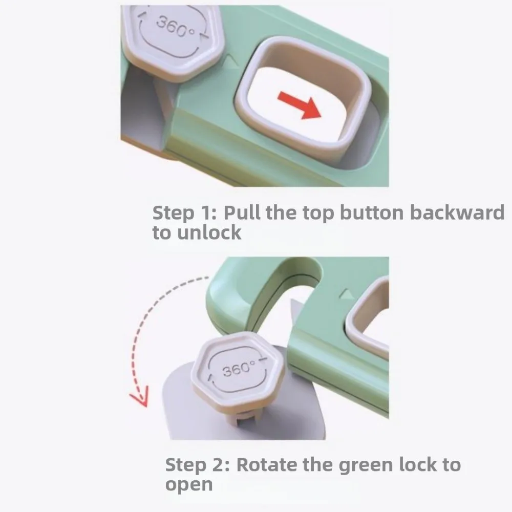 2pcs Self-Adhesive Unisex Proof Fridge Locks HIPS Strong Grip Freezer Door Latches Easy Install Kid Safety Locks Kitchen Safety