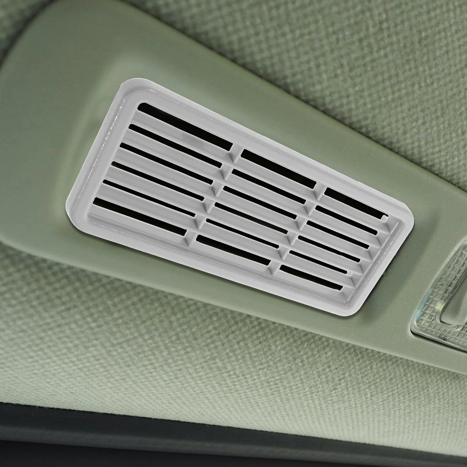

Louvered Air Outlet Vents Grey ABS Universal Fit Easy Clean Simple Install Car Air Grille Exhaust Vent