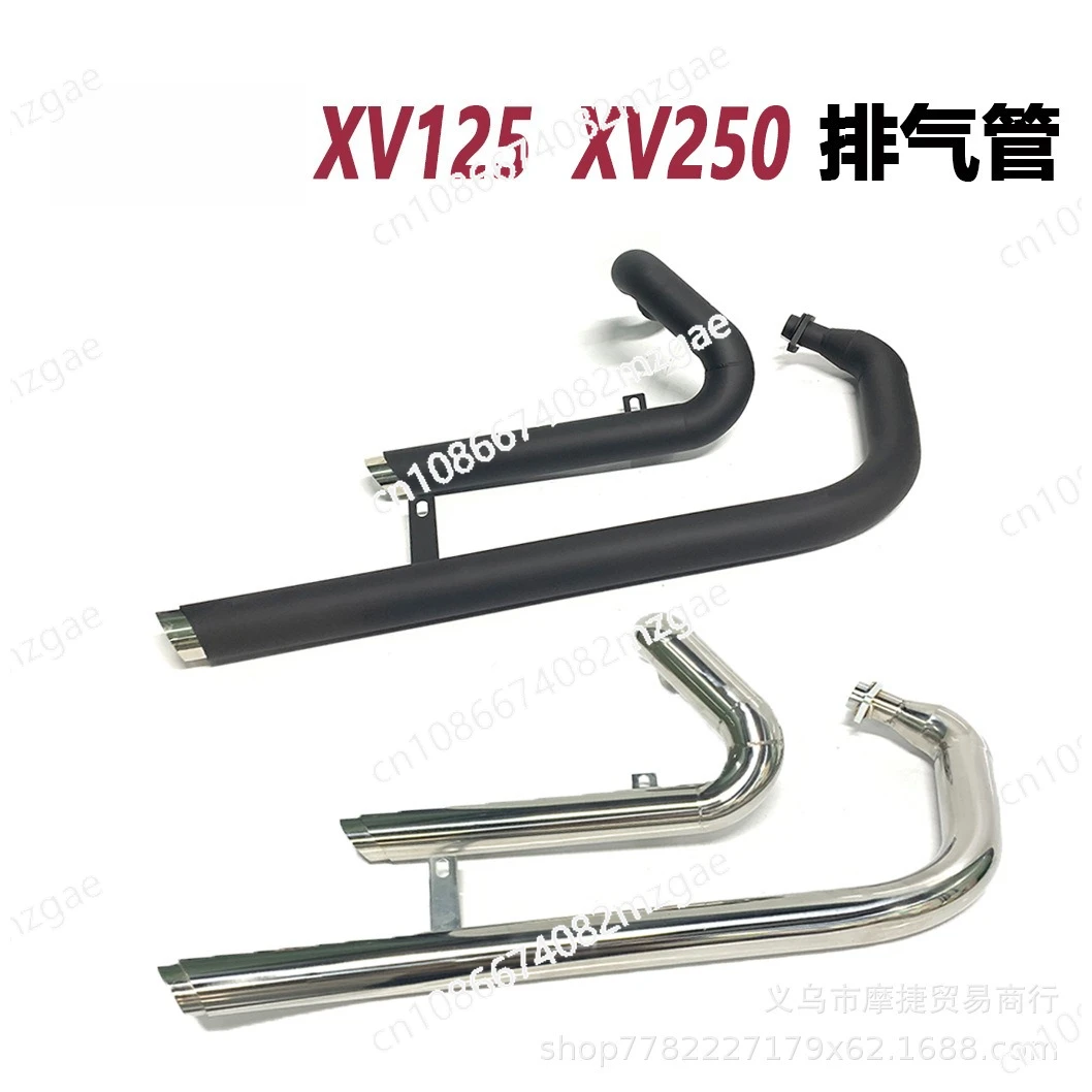 

Модификация выхлопной трубы мотоцикла XV125 XV250, ретро-выхлопная труба из нержавеющей стали