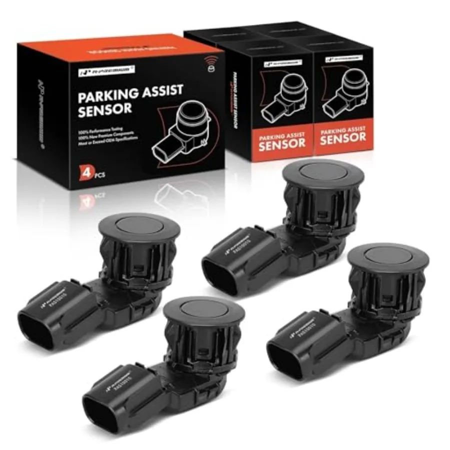 Sensor de Asistencia de Estacionamiento con Visión Trasera de 4 Piezas Compatible con Modelos Selectos - RAV4 2014-2018, Tacoma 2015-2022, Tundra 2014-2021, w