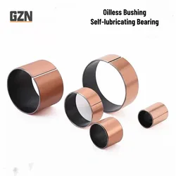10PCS Composite Copper Sleeve Oil-free Self-lubricating Bearing Inner Diameter 3 4 5 6 7 8 9 10mm Copper Bushing