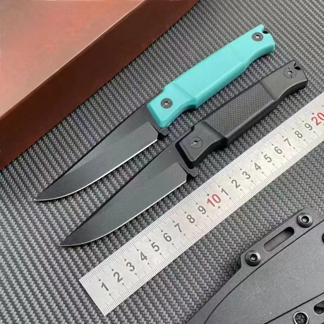 

Нож KB 5500 3,46 дюйма с фиксированным лезвием и ножнами, стальное лезвие 9Cr13Mov, ручка из нейлонового волокна, охотничий нож для улицы, инструмент для кемпинга